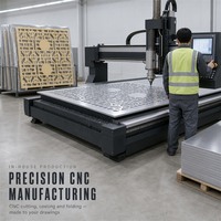 Feuilles d'aluminium perforées sur mesure, feuilles perforées usinées par CNC pour revêtement de façade architecturale