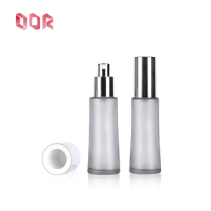 Flacon en verre givré gris vide de 30 ml, 50 ml, 110 ml, 120 ml, flacon de parfum en verre, flacon d'huile essentielle avec pompe pulvérisatrice en aluminium - Product Image 3