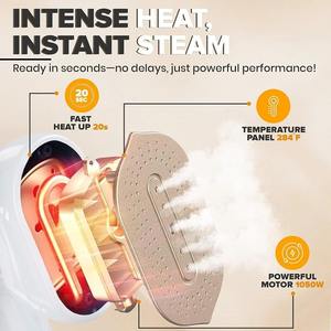 Plancha eléctrica portátil, máquina de planchar colgante para el hogar, máquina de planchar giratoria de alta potencia, máquina de planchar en seco y húmedo - Product Image 2