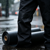 Rouleau de film TPU noir sur mesure, imperméable, respirant, film de lamination en polyuréthane thermoplastique, qualité médicale, ignifuge