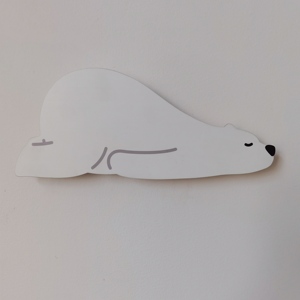 Oso Polar decoración de pared de madera luz de pared de guardería Sensor táctil inalámbrico 90 minutos apagado automático luz de pared decorativa para niños - Product Image 2