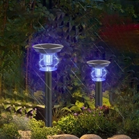 Piège à moustiques électronique à LED, zapper solaire, lumière UV, étanche, portable, lampe tueuse d'extérieur
