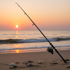 Nueva Caña de Pescar de Carbono para Pesca en Bote y Costa, de 2 Piezas, Tono Suave, Lanzamiento de Largo Alcance con Mango de EVA - Product Image 6