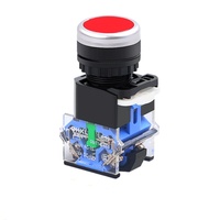 Saklar Tombol Tekan La38 10A 220v 1NO 1NC 2NO 2NC Kombinasi Momentary Push Industrial 22mm Saklar Tombol Mikro untuk Mobil/Lift