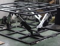 Plataforma de Movimiento de Aluminio DIY TMPF-6DOF para Simulador de Vuelo y Carreras VR en Casa con Actuador de Motor 6DOF