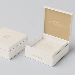 Custom Logo Bracelet Paper Gift Jewelry Packaging Box Jewelry Ring Packaging Jewelry Lid and Base Box With Raphe