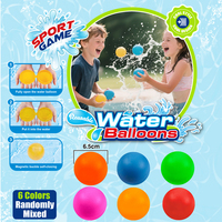 Ballons d'eau réutilisables en silicone de 6,5 cm, remplissage rapide, auto-scellants, bombes à eau pour piscine, plage, jeux d'eau d'été pour enfants