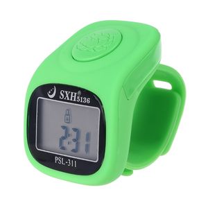 6 Digital Finger Tally Counter 8 canali con retroilluminazione a LED Time <span class=keywords><strong>Chanting</strong></span> preghiera anello in Silicone contatore elettronico a mano - Product Image 4