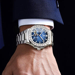 Binbond 1116 Multi Functional Hollow Mechanical <b>Watch</b> Fully Automatic Waterproof Stainless Steel Metal <b>Square</b> Dial <b>Men's</b> <b>Watch</b> - Product Image 3