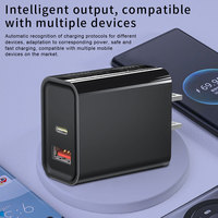 Chargeur rapide GaN USB-A Type-C PD30W à succès avec prise EU/US/JP, adaptateur de charge FCC CE PSE pour iPhone 17 16 15PM Samsung