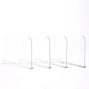Clair Acrylique Diviseurs D'<span class=keywords><strong>étagère</strong></span> Placards Tablettes <span class=keywords><strong>Séparateur</strong></span> pour Placard En Bois - Product Image 4