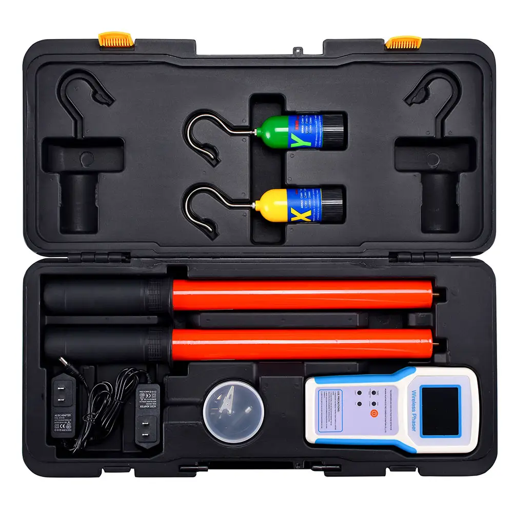 TAG-8000 wireless Non Contact AC High Voltage Phase Tool Phasing Sticks Tester HV Phase Detector