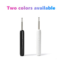 Nettoyeur d'oreilles visuel sans fil, étanche IP67, rechargeable, sonde WiFi en acier inoxydable, 6 embouts en silicone, pour adultes et enfants, soin des oreilles à domicile