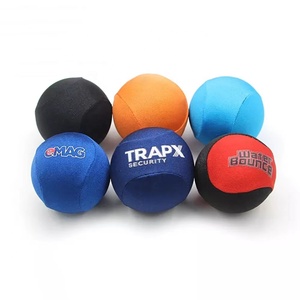 Balle anti-stress en gel TPR personnalisée à prix d'usine avec impression de logo, jouet sensoriel en tissu, balle souple à presser - Product Image 5