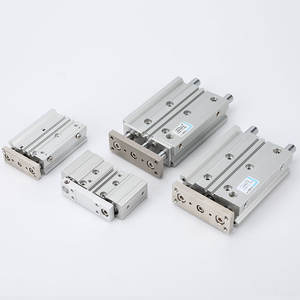 Série de cylindres en laiton à trois axes MGPM avec tiges de guidage, raccords pneumatiques pour les industries 12/16/20/25-32-40/50-63 - Product Image 5