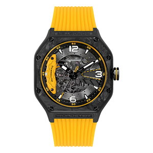 Reloj Mecánico Automático con Bisel de Fibra de Carbono y Correa de Silicona - Product Image 3