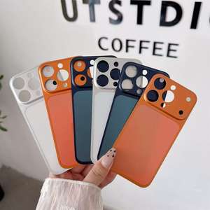 Marco Metálico de Aleación de Aluminio con Adhesivo Trasero Mate Integrado, Compatible con <span class=keywords><strong>iPhone</strong></span> 13-16 Pro/Pro Max, se Convierte en <span class=keywords><strong>iPhone</strong></span> 17 Pro/17 Pro Max - Product Image 1