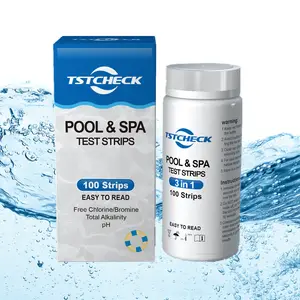 Kit de test d'eau de piscine et de spa, lecteur automatique à 4 voies sans chlore, pH, d'alcalinité totale, bassin - Product Image 1