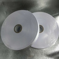Étiquettes d'habillement tissées de matériaux de satin de bord pour l'impression par transfert thermique