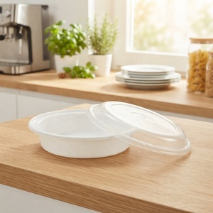 Microwavable Disposable Food Storage <b>Containers</b> with Airtight Lids Stackable PP Plastic Lunch Boxes - Product Image 1
