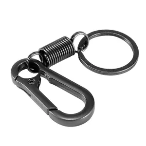 Bán sỉ carabiner móc chìa khóa chủ-Retro Phong Cách Đơn Giản Mạnh Mẽ Carabiner Shape Key Chain Vòng Keyring Keyfob Móc Chìa Khóa