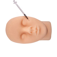 Tête éneuse en silicone haute résistance, visage avec os, pour enseigner l'édonie médicale