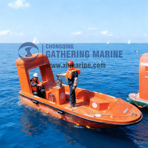 Bateau <span class=keywords><strong>de</strong></span> sauvetage maritime en fibre <span class=keywords><strong>de</strong></span> verre avec moteur pour navire GRP - Product Image 3