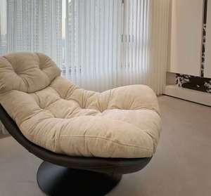 Döner Koltuk Lüks Kanatlı İskandinav Mobilya Modern Otel Ofis Koltuğu Deri Ev Kadife Oturma Odası Vurgu Koltuğu Dinlenme Koltuğu - Product Image 6