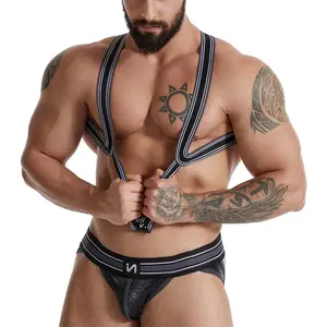 Sous-vêtements érotiques pour hommes adultes, Lingerie de Bondage avec harnais de corps érotique, sous-vêtements de sexe Gay, Costume de corps pour homme Gay