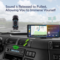 Écran Portable Carplay de 10,26 Pouces pour Voiture, Apple CarPlay Android Auto Universel, Autoradio avec GPS, BT, WIFI et FM