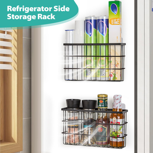 Paquete de 2 Cestas Organizadoras Autoadhesivas para Colgar Dentro del Armario de Cocina, con Tapas, para Almacenamiento en la Pared, para Despensa - Product Image 2
