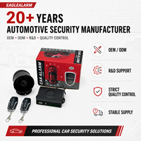 Système d'alarme de voiture universel 12V anti-hijack, anti-vol, avec immobilisateur moteur et capteur de choc double étage, contrôle de verrouillage centralisé