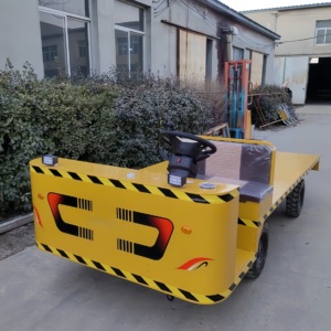 Truk Platform Listrik Empat Roda Efisiensi Tinggi 2000kg Beban Aman Ukuran Kecil untuk Peralatan Industri - Product Image 5