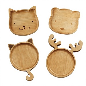 Cute Wooden Animal Shape Coasters <b>Cat</b> And Deer Design Reusable <b>Mats</b> & Pads - Product Image 1