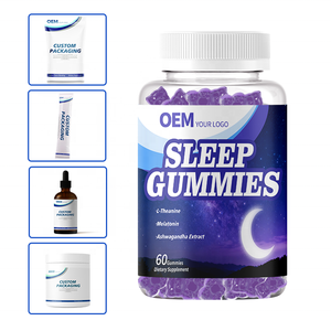 Soluciones de Empaque Personalizadas OEM ODM: Fábrica de Suplementos de Gomitas para Dormir con MOQ Flexible y Tamaños de Botellas y Cajas para Marcas con Enfoque Visual - Product Image 1