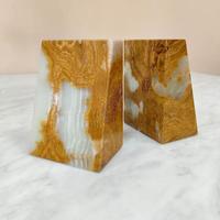 Französischer Stil Natur marmor Jade Buchs tütze Wohnzimmer Villa Studie Marmor Bücher ständer High-End-Dekoration Ornamente