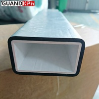 Tuyau plat rectangulaire isolé pour plancher chauffant, 256*48mm, PVC avec isolation en caoutchouc de 5mm pour système à cinq constantes, directement de l'usine