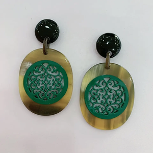 Pendientes de cuerno de Vietnam personalizados para mujer, bonitos estilos de colgante de Aro para bodas, fiestas y regalos, gran oferta - Product Image 1
