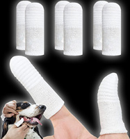 Gants de nettoyage buccal jetables pour animaux de compagnie, adaptés aux animaux de toutes tailles et types, nettoyez la bouche rapidement et maintenez l'hygiène buccale
