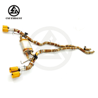 Échappement arrière en titane CSZ pour BMW X3 X4 G01 G02 M40i B58 3.0T 3.5" à 3" avec télécommande