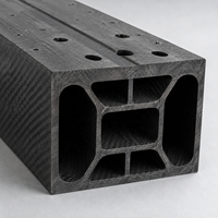 Poutre transversale en fibre de carbone haute résistance, légère, résistante à la déformation, finition sergé mate, tailles personnalisées pour laser à fibre CNC industriel
