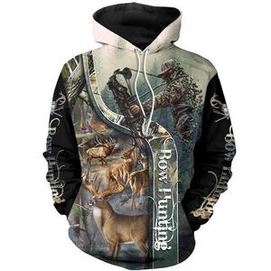 Customized Hunting Graphic Men's Hoodies & Sweatshirts <b>Set</b> Printing Animal Men's <b>Sets</b> Outdoor Streetwear Hoodie Pullovers Top - Product Image 3