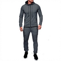 Chándal de invierno con capucha de forro polar técnico ligero y transpirable con estampado de leopardo para hombre, 100% algodón, OEM, corte regular