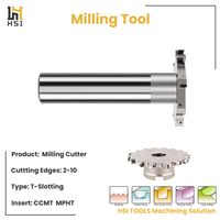 Porte-fraise à rainures en T indexable pour plaquettes CCMT060204, outil de raclage CNC pour métaux, rainurage haute performance