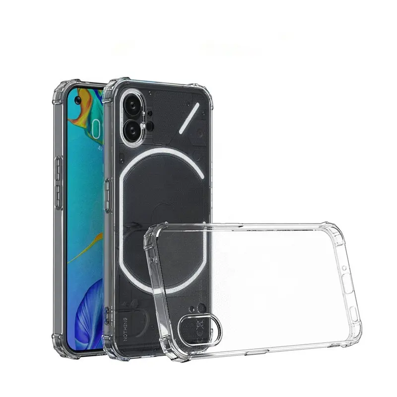 For Nothing Phone 1 Case Transparent TPU Full Protective Shockproof Mobile Clear Phone Case for Nothing Phone 1