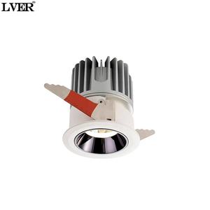 Foco antiniebla impermeable LED moderno, cuerpo de aluminio empotrado, aleros para baño, foco ajustable a prueba de humedad - Product Image 1