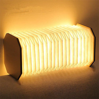 Nouvelles idées de produits 2025 lampe de table pliante en bambou rechargeable USB maison veilleuse créative cadeaux nouveauté promotion cadeaux