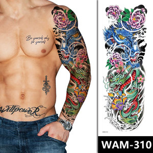 Tatouages temporaires de grande <span class=keywords><strong>taille</strong></span> pour tout le bras, autocollants de tatouage personnalisés pour adultes, autocollants de tatouage temporaires imperméables - Product Image 1