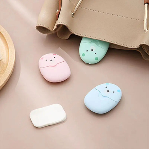 Wholesale Wholesale Portable Disposable Cleaning <b>Soap</b> <b>Paper</b> 50Pcs Travel New Cartoon Cute - Product Image 5