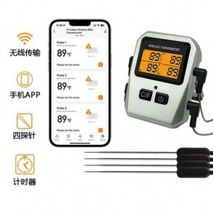 Termómetro Digital Inalámbrico para Carne de Lectura Instantánea, OEM y ODM, Termómetros Inalámbricos para Carne Personalizados - Product Image 2